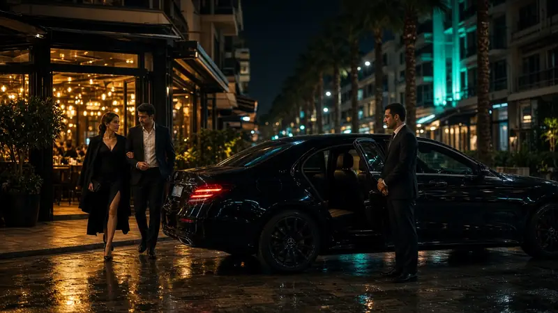İzmir gecesinde kendi aracıyla güvenli dönüş